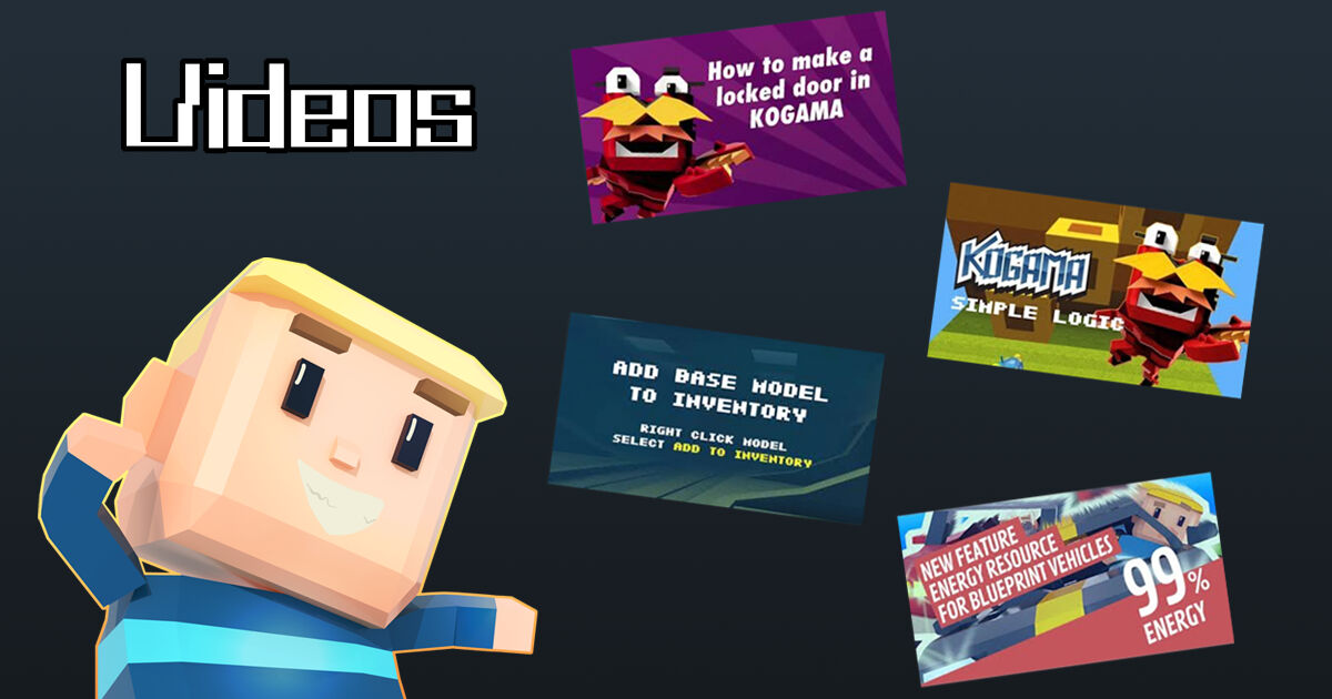 KoGaMa Videos Tutorials, features and community creations!
